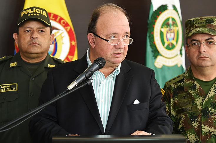El Ministro de Defensa de Colombia, Luis Carlos Villegas