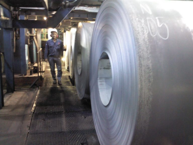 En las acerías y en el Laminador en Caliente fueron procesadas 2279 toneladas de hojalata para el sector envases de alimentos y 664 toneladas para discos de rastras, destinados al rubro agrícola.