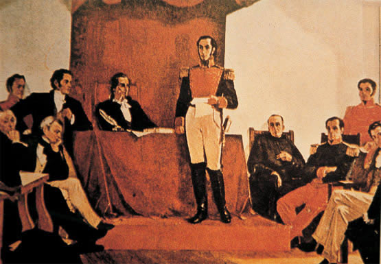 Simón Bolívar en Angostura