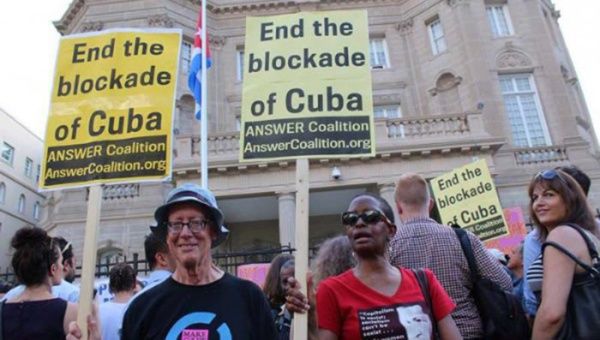 Activistas demandan en EE.UU. fin de bloqueo contra Cuba