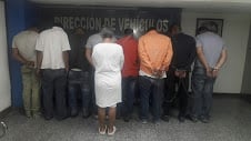 Las diez personas dedicadas al robo y hurto de motos en el Distrito Capital, que fueron detenidas por el CICPC