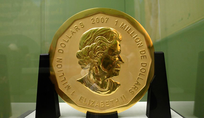 La moneda robada del Museo Bode de Berlín.