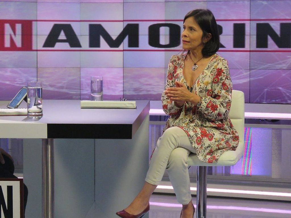 La vicepresidenta del CNE, Sandra Oblitas