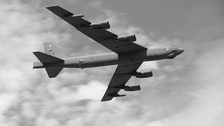 Un bombardero estratégico B-52 de EE.UU.