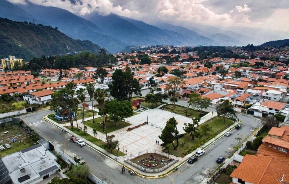 Una vista del Parque Beethoven ubicado en el lujoso sector Santa María Norte de la ciudad de Mérida.
