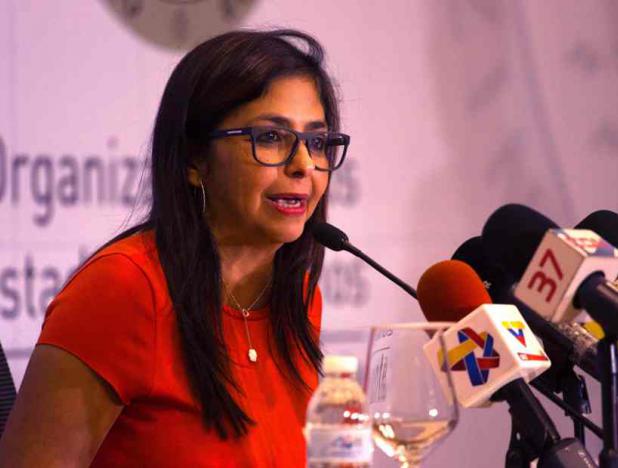 La canciller de la República, Delcy Rodríguez