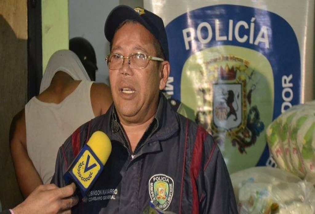 El Director de la Policía de Caracas, Robinson Antonio Navarro Acosta