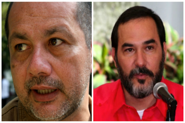 Los periodistas venezolanos José Roberto Duque y Mauricio Rodríguez
