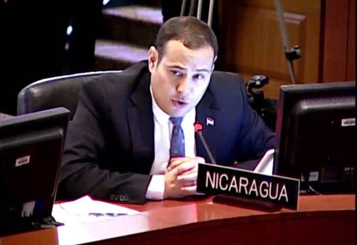 el Ministro Asesor para Políticas y Asuntos Internacionales de la República de Nicaragua, Sidhartha Marín