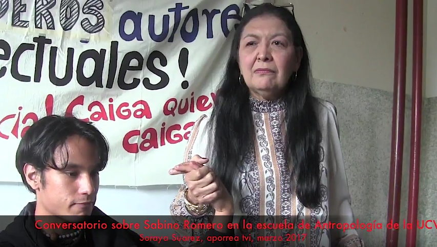 Soraya Suárez en su intervención en conversatorio sobre Sabino Romero-UCV