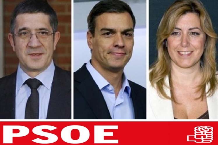 Candidatos a líder del PSOE