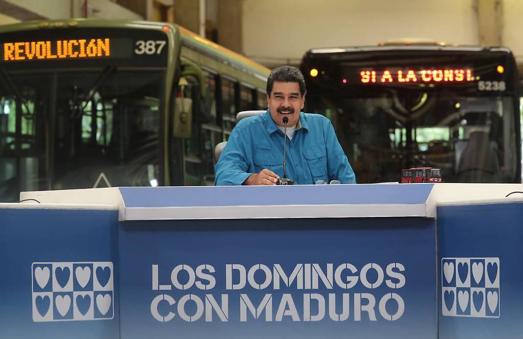 Los Domingos con Maduro desde el patio de talleres del Metro de Caracas en Propatria.