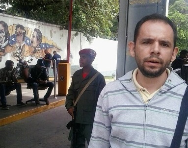 Jairo Colmenares, uno de los trabajadores agredidos