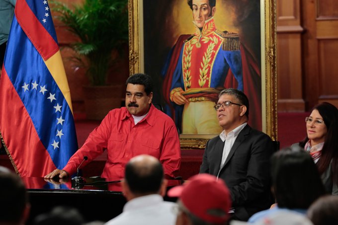 El presidente Maduro en el encuentro del Consejo Presidencial para el impulso de la Asamblea Nacional Constituyente