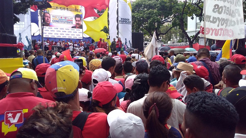 Marcha comunera en Miraflores