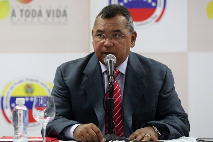 El ministro del Poder Popular para Relaciones Interiores, Justicia y Paz, Mayor General Néstor Reverol