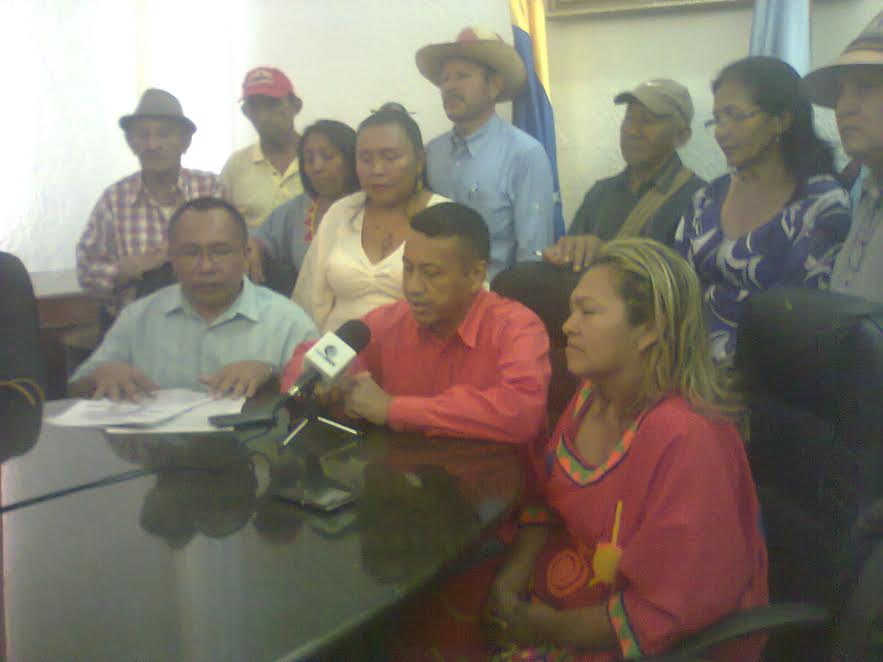 Miembros de las organizaciones indígenas del Zulia