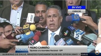 El diputado Pedro Carreño