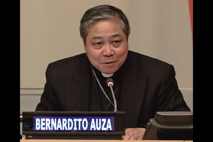 El arzobispo Bernadito Auza, observador permanente del Vaticano ante la ONU