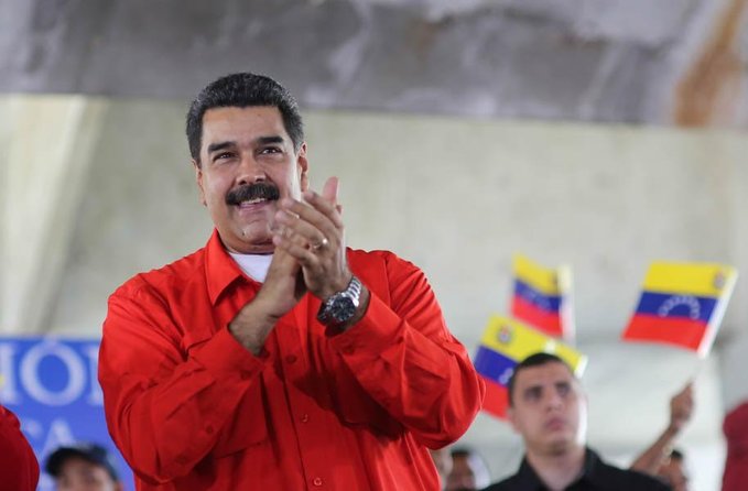 El presidente Maduro en acto político por la Constituyente en La Rinconada, Caracas