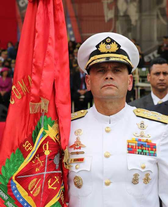 El comandante en jefe del Comando Estratégico Operacional (CEO) de la FANB, Almirante Remigio Ceballos