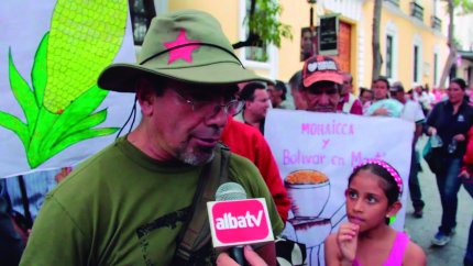 Simón Rendón, coordinador general del Secretariado Político Nacional del Movimiento Revolucionario por las Agriculturas Indo Cumbe Campesino (Moraicca)