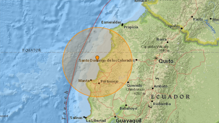 Movimiento telúrico de magnitud 6,3 ha sacudido las costas de Ecuador