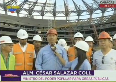 El ministro para Obras Públicas, César Salazar, precisó que tendrá capacidad para albergar 37 mil personas.
