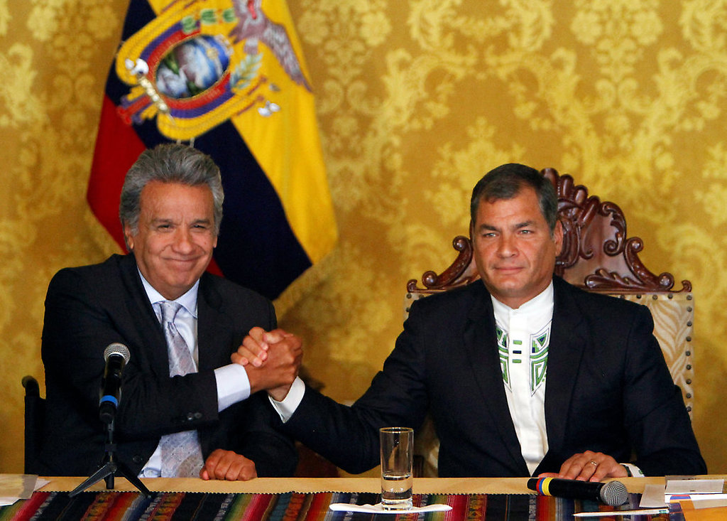 Lenín Moreno y Rafael Correa