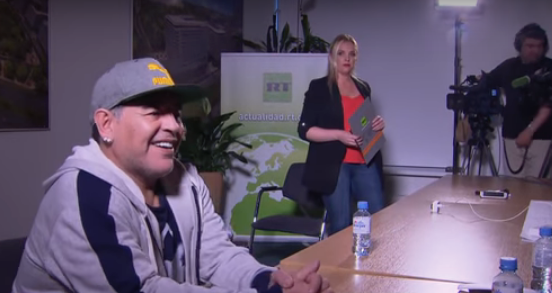 Diego Armando Maradona en Moscú