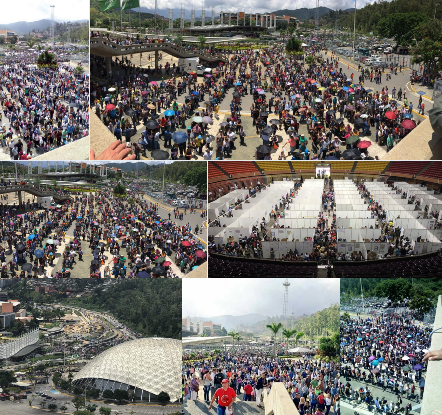 El día en que el este de Caracas se mudó al Poliedro por la paz, por la Constituyente.