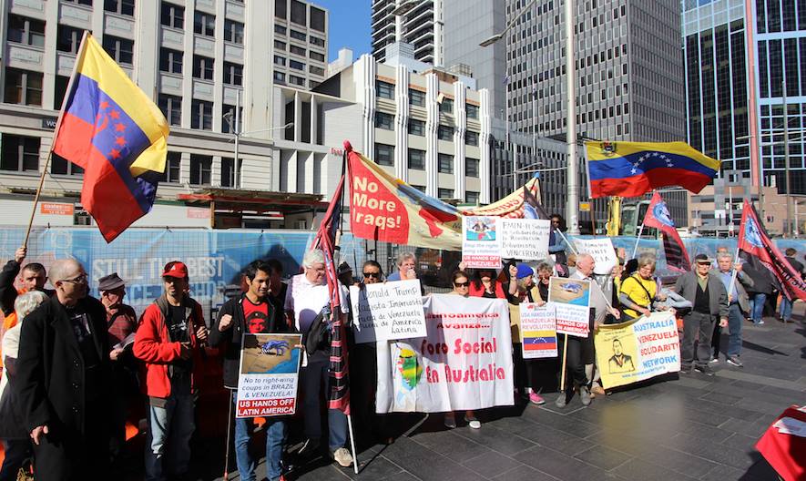 Concentración en Sidney en apoyo a Venezuela