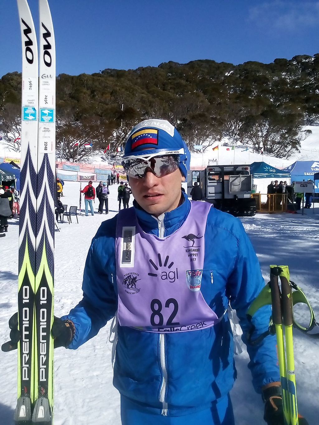 Esquiador César Baena