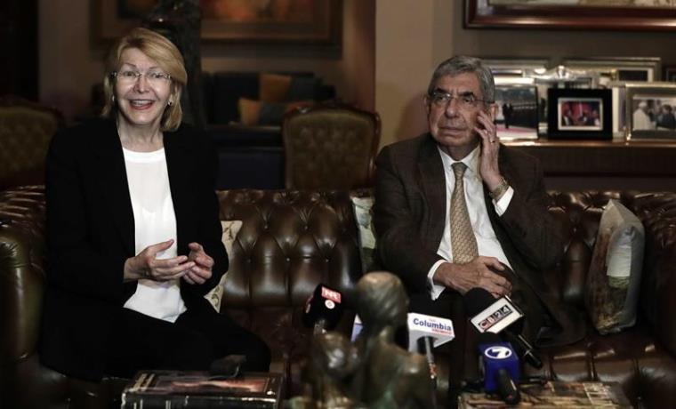 El ex-presidente de Costa Rica, Óscar Arias y la ex-fiscal general, Luisa Ortega Díaz