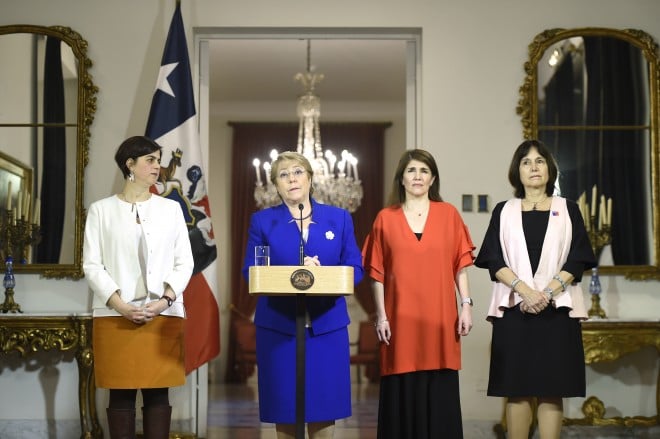 La presidenta de Chile,  Michelle Bachelet