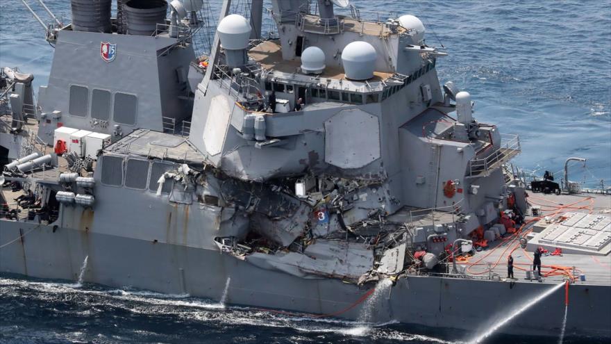 El destructor de la armada de EEUU, “USS Fitzgerald”