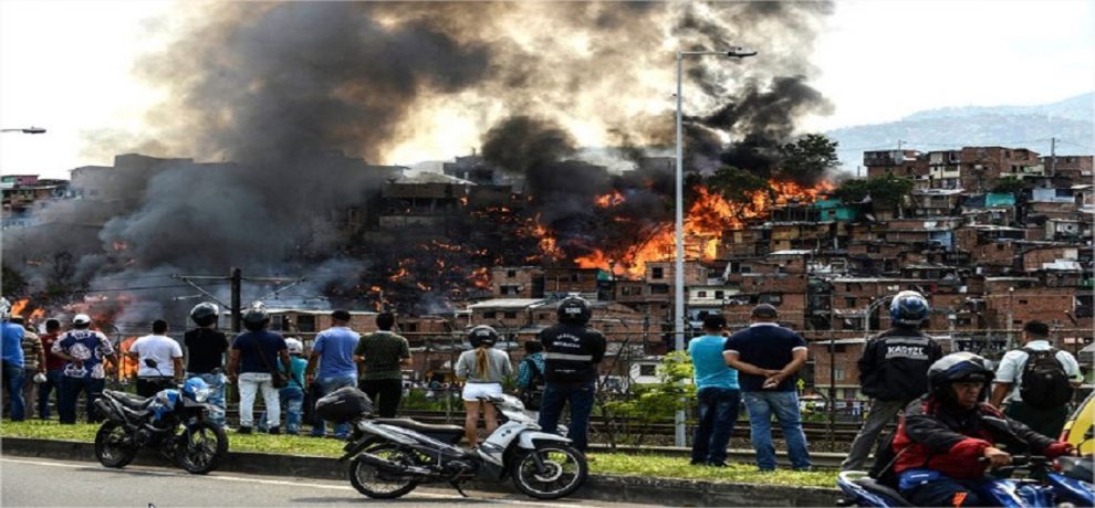 Incendio en Medellín