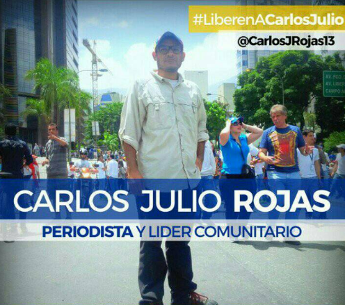 El periodista y activista social Carlos Julio Rojas