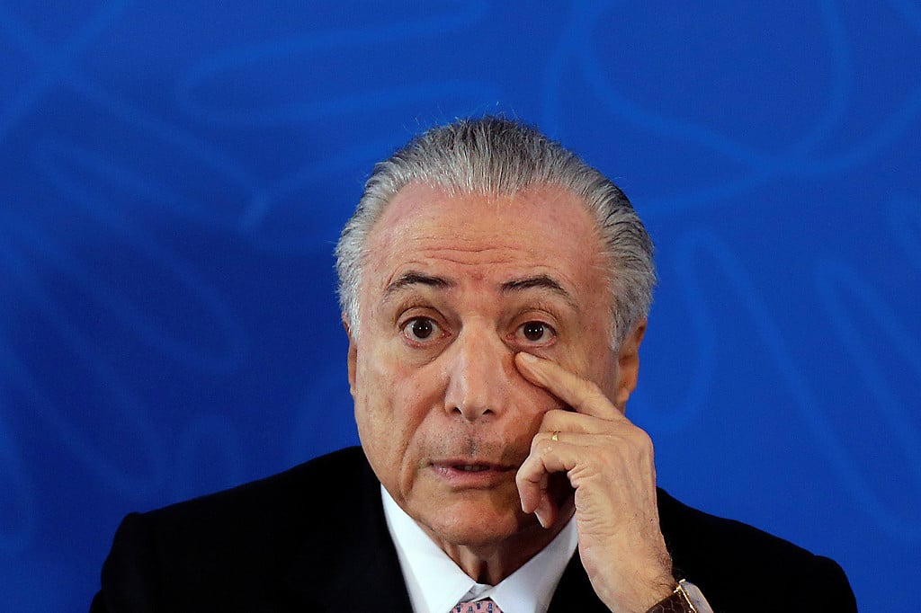 EL presidente de  Brasil, Michel Temer