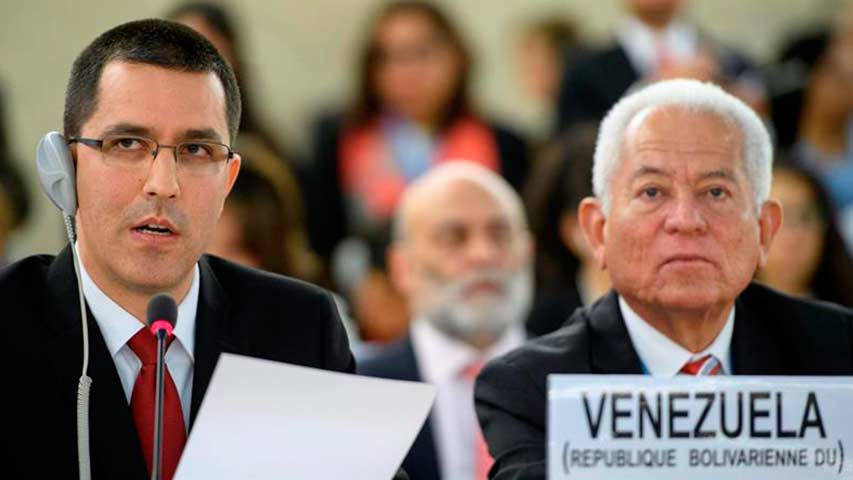 El ministro venezolano de Asuntos Exteriores, Jorge Arreaza
