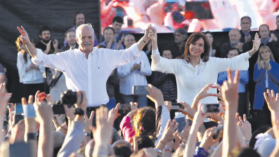 Cristina Fernández y Jorge Taiana