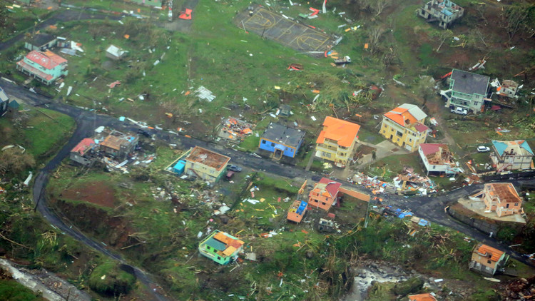 Dominica luego del paso del huracán María