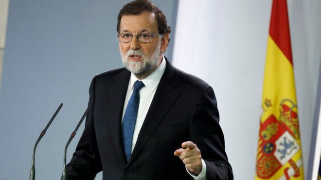 El presidente del gobierno español, Mariano Rajoy