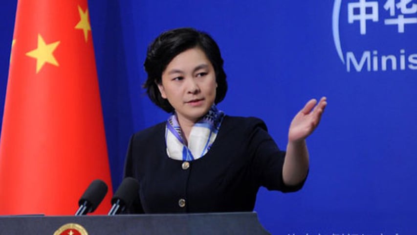 La portavoz de Asuntos Exteriores chino, Hua Chunying