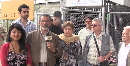 Manuel Isidro Molina candidato de la Alianza Alternativa votó en las elecciones municipales