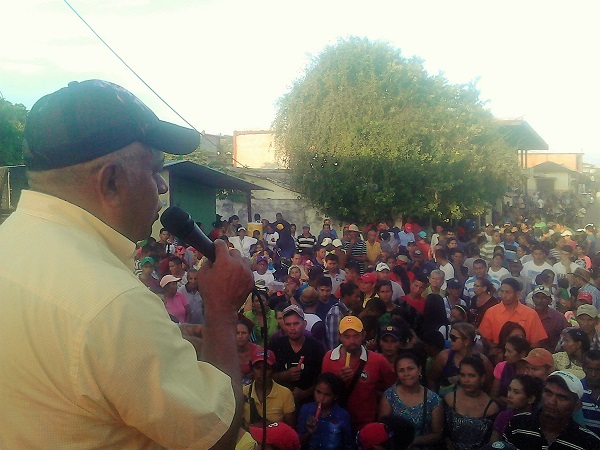 Foto de acto de cierre del candidato Orlando Gómez, por UPP89 - Marea Socialista en Libertad, municipio Rojas del Edo. Barinas
