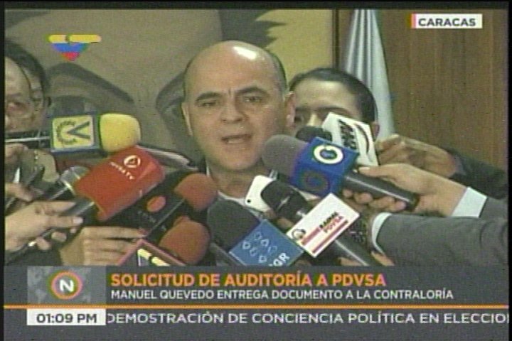 Manuel Quevedo, presidente de Pdvsa