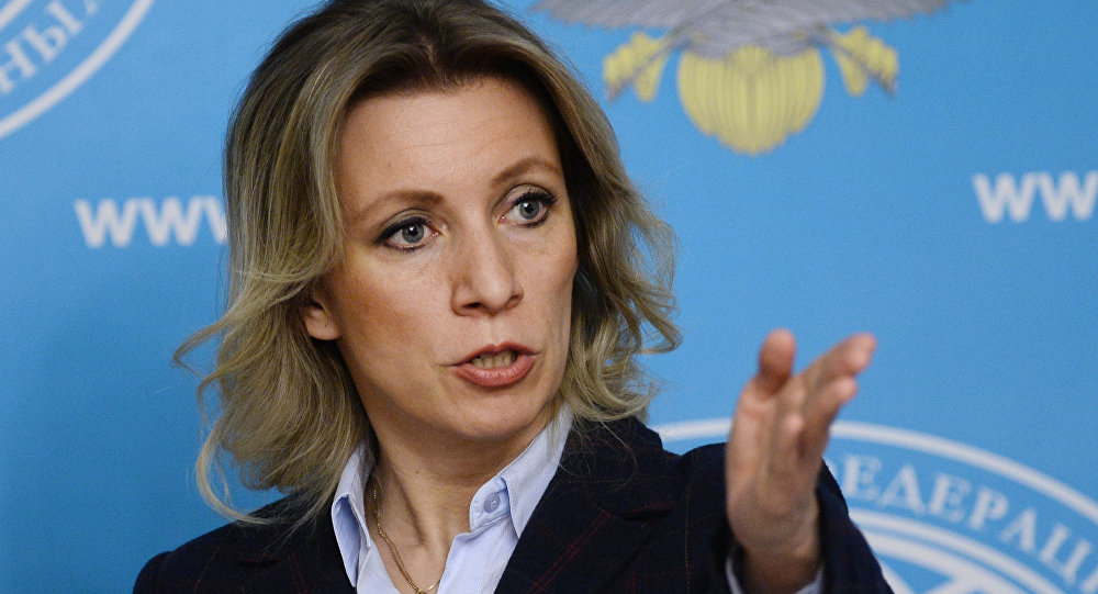 la portavoz del Ministerio de Exteriores de Rusia, María Zajárova.