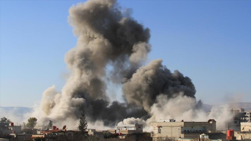 Bomba cae en ciudad siria