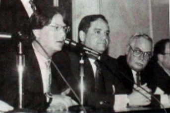 Junio 1997, los representantes de "Polar Uno" Lorenzo Mendoza y Hernán Arocha.
